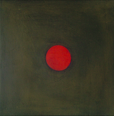 Empreinte 1, huile sur bois, 30 x 30 cm, 2010