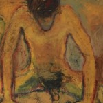 Nu jaune, huile sur toile, 130 x 90 cm, 1987