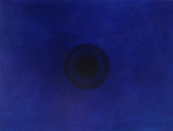 Oeil : Bleu, huile sur bois, 120 x 160 cm, 2009