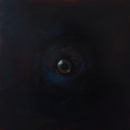 Oeil / Noir, huile sur bois, 30 x 30 cm, 2011