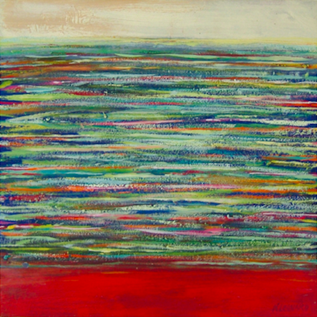 Sans titre 4, huile sur bois, 30 x 30 cm, 2002